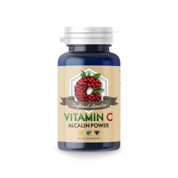 Vitamin C Alcalin Power - Vitamina C din ascorbat de calciu, măceș și acerola