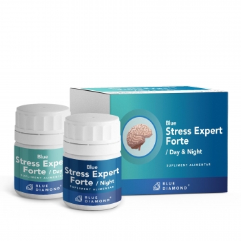 BLUE STRESS EXPERT FORTE 24 Day&Night - 100% természetes stressz elleni táplálékkiegészítő