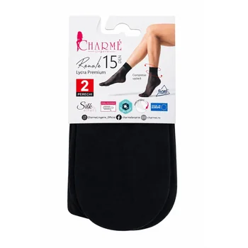Sosete pana la glezna lycra premium x2 buc - Renate 1/4