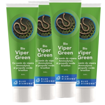 PACHET PROMOTIONAL 4 geluri Viper Green Bio cu venin de vipera la 100 ml