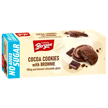 Bergen Cookies Brownie (no added sugar) 128g