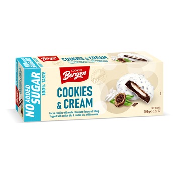 Bergen Cookies & Cream (no added sugar) 128g