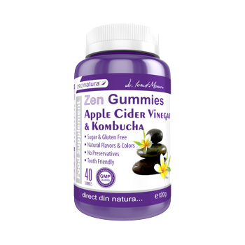 Zen Gummies Apple Cider Vinegar & Kombucha, 40 jeleuri