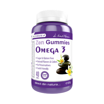 Zen Gummies Omega 3, 40 jeleuri