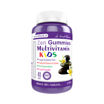 Zen Gummies Multivitamin Kids, 40 jeleuri