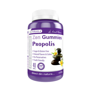 Zen Gummies Propolis, 40 jeleuri