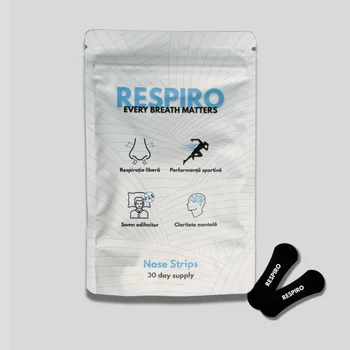 Respiro Nose Strips – Benzi nazale negre (30 buc)